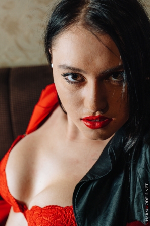 2023-02-25-Emmas-killer-curves-and-red-coat-with-red-lingerie