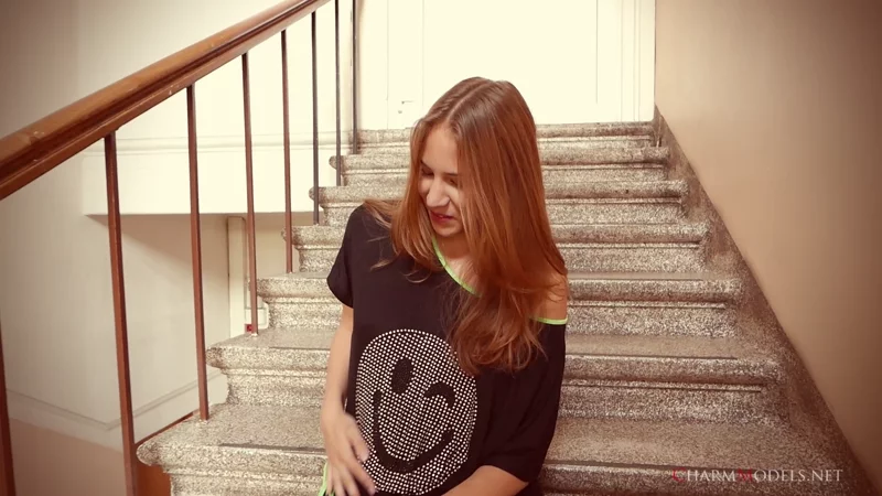 Amanda Soft Poses on the Steps video preview frame 5