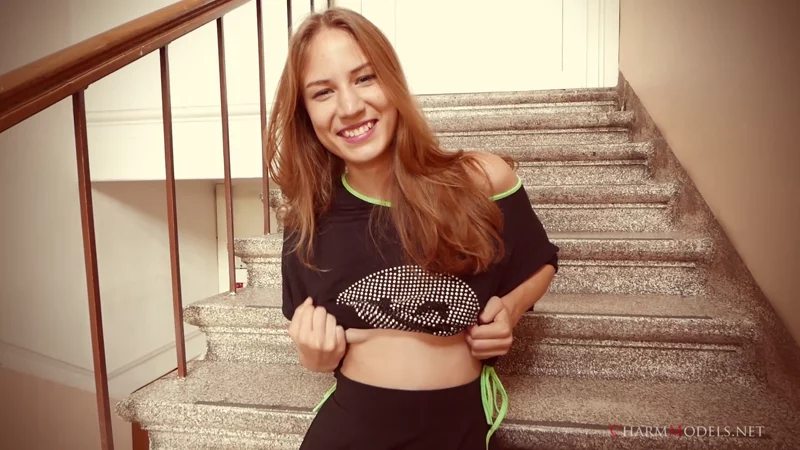 Amanda Soft Poses on the Steps video preview frame 6