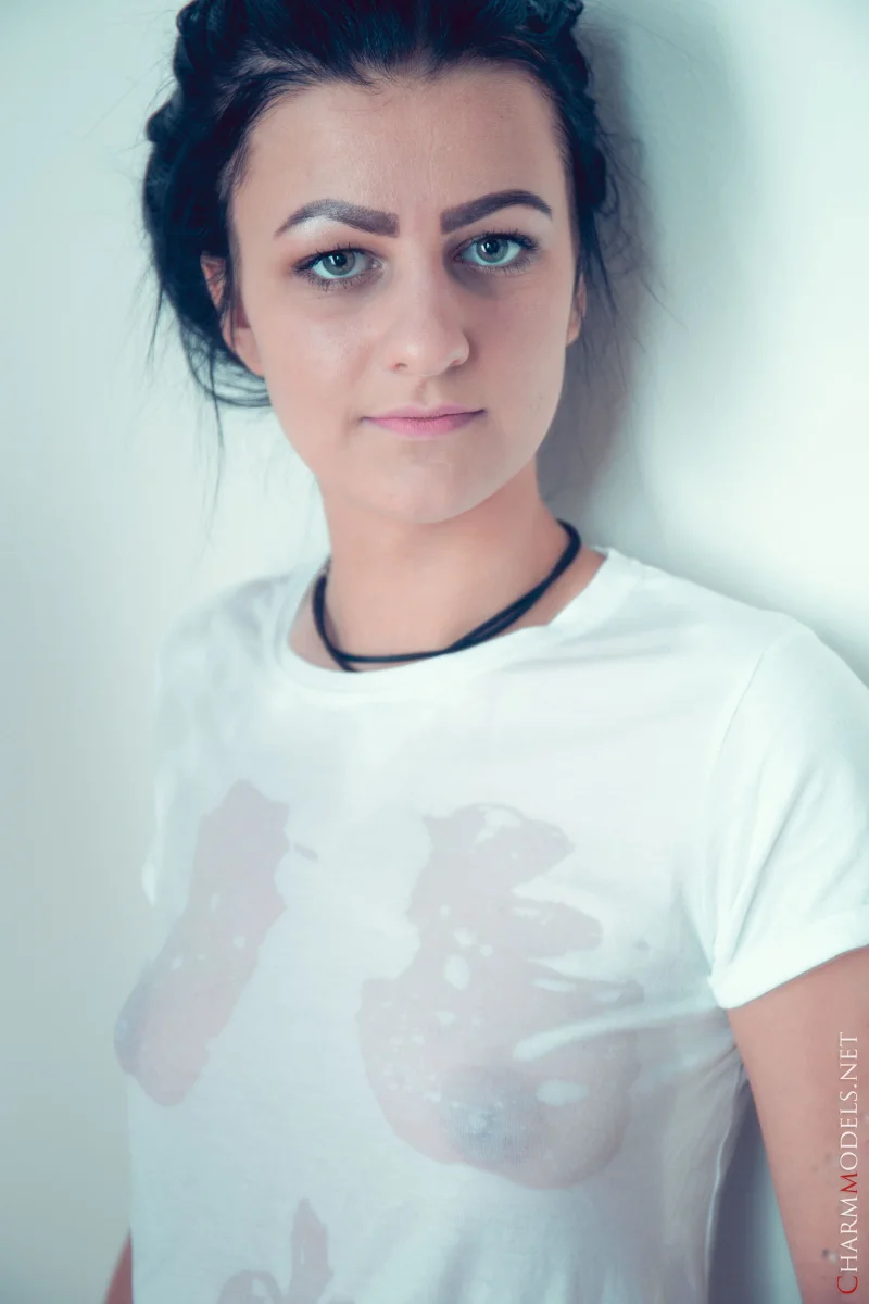 Aria Greek Wet Tee In Studio Light Preview picture 8