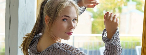 See-Through Temptation in Soft Knits by Luise Wixx