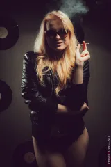 Smoking Hot Bella Lei in Leather Preview picture 6