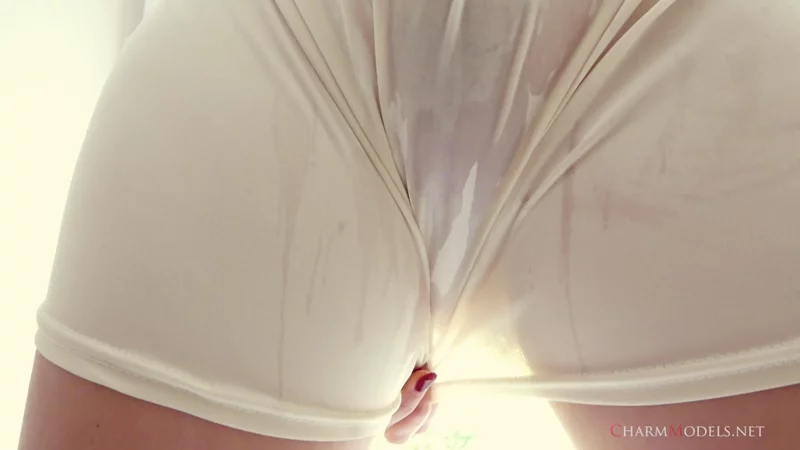 Lucia Soaks Her White Dress And Body Shines video preview frame 5