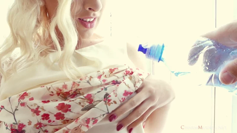 Lucia Soaks Her White Dress And Body Shines video preview frame 6