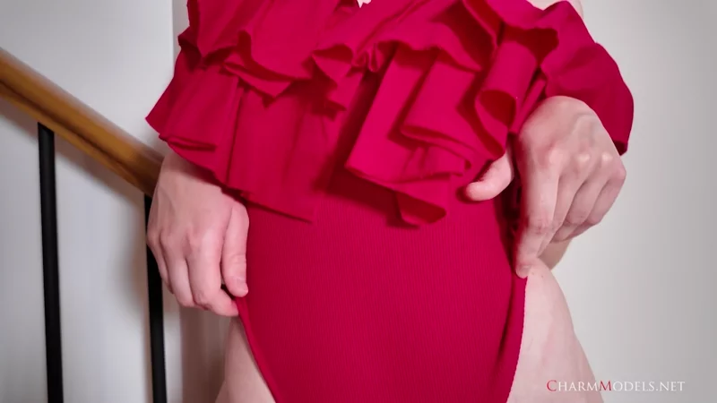 Vladislava Moves Softly in Red video preview frame 3